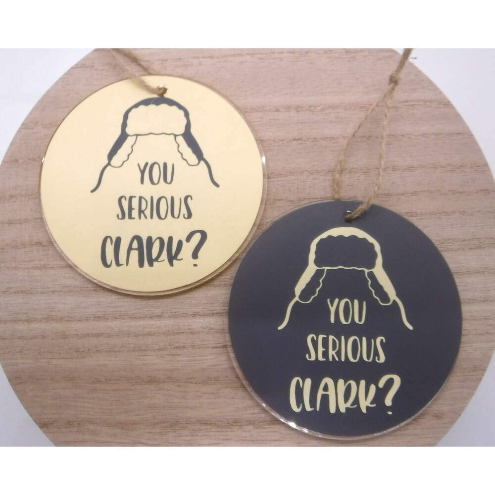 Ornament Acrylic w/ Vinyl Decals